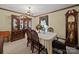 Elegant dining room with china cabinet, traditional furniture, and decorative lighting at 1302 Hawthorne Rd, Lancaster, SC 29720
