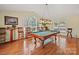 Recreation room featuring a beautiful pool table with ample space for entertaining at 1302 Hawthorne Rd, Lancaster, SC 29720