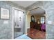 Elegant bathroom with modern shower and seamless transition into a well-lit bedroom at 135 Primrose Dr, Salisbury, NC 28147