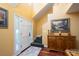 Grand foyer with a hardwood floor, staircase, and decorative accents at 135 Primrose Dr, Salisbury, NC 28147