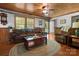 Inviting living room featuring wood accents, comfortable seating, and lots of natural light at 1920 E Nc Hwy 24/27 None, Biscoe, NC 27209