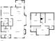 Detailed floor plan showcasing layout of the main floor, bedrooms, kitchen, living room, and laundry at 2222 Camp Greene St, Charlotte, NC 28208