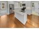 Modern kitchen with stainless steel appliances and a quartz island sink at 2222 Camp Greene St, Charlotte, NC 28208