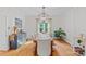 Spacious dining room with hardwood floors, a modern chandelier, and stylish decor at 2358 Sparrow Dr, Rock Hill, SC 29732