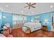 Bedroom with a vaulted ceiling, hardwood floors, cozy furnishings, and plentiful natural light at 2358 Sparrow Dr, Rock Hill, SC 29732