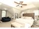 Bright and open main bedroom, large windows, sitting area, and comfortable bed at 3015 Rochester Ct, Monroe, NC 28110