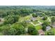 Aerial view of the neighborhood highlighting mature trees, well-maintained lawns, and quiet streets at 3545 Yorkland Dr, Hickory, NC 28601