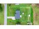 Aerial view of property, outlining yard and highlighting nearby greenery at 3545 Yorkland Dr, Hickory, NC 28601