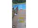 Above-ground swimming pool surrounded by a deck with railing and ladder for access at 3810 Spike Ln, Vale, NC 28168