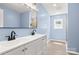 Stylish bathroom featuring a double sink vanity, modern fixtures and tiled shower at 4351 Saluda Rd, Rock Hill, SC 29730