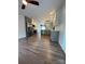Bright kitchen features modern stainless steel appliances and gray cabinetry at 5234 Bellflower Ln, Charlotte, NC 28227