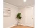 Bright entryway featuring modern decor, wood-look floors, and fresh paint throughout at 80 Sumner Nw Ave, Concord, NC 28027