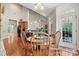 Charming breakfast nook with hardwood floors and convenient access to the kitchen at 1036 Foreman Ct, Denver, NC 28037