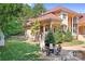 Expansive backyard featuring a patio, outdoor seating, and well-maintained landscaping at 149 Vista Bluff Ln, Mooresville, NC 28117