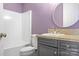 Bathroom features modern fixtures, with shaker cabinets, and a large shower at 149 Vista Bluff Ln, Mooresville, NC 28117