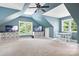 Bonus room with two mounted tv's, natural light and plenty of space at 149 Vista Bluff Ln, Mooresville, NC 28117
