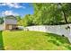 Expansive backyard featuring a well-manicured lawn and a privacy fence at 2662 14Th Ne St, Hickory, NC 28601