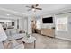 Bright living room with modern furnishings and a seamless flow to the kitchen at 2662 14Th Ne St, Hickory, NC 28601
