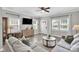 Sunlit living room with neutral decor and a view of the front entrance at 2662 14Th Ne St, Hickory, NC 28601