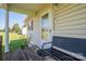 Cozy front porch with a bench, providing a welcoming entrance to the home at 2694 Rock Dam Rd, Lincolnton, NC 28092