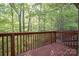 Deck overlooks a wooded view at 9214 Arbourgate Meadows Ln, Charlotte, NC 28277