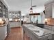 Gourmet kitchen with stainless steel appliances, granite countertops, and seamless access to adjacent living areas at 10500 Kilmory Ter, Charlotte, NC 28210