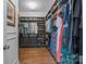 Spacious walk-in closet with custom shelving and ample storage for clothing and accessories at 15628 Waterfront Dr, Huntersville, NC 28078