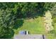 Aerial view of backyard featuring a large grassy area with a deck and gazebo at 1782 Oakdale Rd, Rock Hill, SC 29730