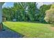 A lush backyard with mature trees, offering a serene and private outdoor space at 1782 Oakdale Rd, Rock Hill, SC 29730