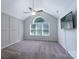 Inviting bedroom with large window, ceiling fan, and neutral walls at 1782 Oakdale Rd, Rock Hill, SC 29730