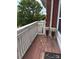 Cozy balcony with wooden floors, providing a private outdoor space for relaxation at 6112 Creft Cir, Indian Trail, NC 28079