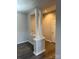 Open living space with decorative columns and neutral paint, offering flexible design options at 6112 Creft Cir, Indian Trail, NC 28079