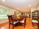 Dining room with hardwood floors and a large window for natural light at 1047 Honeybee Trl, Fort Mill, SC 29715