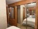 Main bedroom with mirrored closet doors and overhead storage at 111/113 Shawnee Trl # D140/141, Mount Gilead, NC 27306