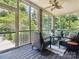 Relaxing screened porch with comfortable seating, perfect for enjoying the outdoors at 2103 Lytton Ln, Matthews, NC 28104