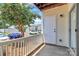 Outdoor balcony with secure railings and views of parked vehicles at 3853 Carl Parmer Dr, Harrisburg, NC 28075