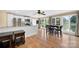 Kitchen and dining area has a great view of the lake and wooded backyard at 622 S Carolina Ave, Statesville, NC 28677