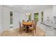 Bright dining area features a round table, four chairs, and natural light at 9136 Four Mile Creek Rd, Charlotte, NC 28277
