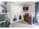 Bedroom with closet space and gray walls at 106 Guffey Rd, Cherryville, NC 28021