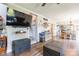 Open-concept living space with hardwood floors, modern decor, and abundant natural light at 106 Guffey Rd, Cherryville, NC 28021