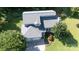 Beautiful aerial view of gray home, lush backyard, and two car garage at 2949 Glenstone Dr, Rock Hill, SC 29730