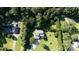 Aerial view of landscaped lawn and beautiful home nestled among mature trees at 2949 Glenstone Dr, Rock Hill, SC 29730