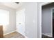 Bedroom featuring hardwood floors, double closets with chrome knobs, and bright natural light at 2949 Glenstone Dr, Rock Hill, SC 29730