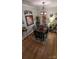 Charming dining area featuring a unique chandelier and cozy furnishings at 311 Wilkes Place Dr, Fort Mill, SC 29715