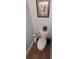 Bright powder room featuring a clean, efficient toilet in a compact space at 311 Wilkes Place Dr, Fort Mill, SC 29715