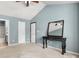 Light-filled bedroom featuring neutral walls, and an antique mirror on a table at 4520 Buck Skin Ct, Fort Mill, SC 29707
