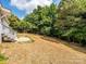 Large, private backyard with mature trees, ideal for outdoor activities and relaxation at 4833 Verde View Dr, Gastonia, NC 28056