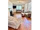 Inviting living room offering a fireplace, hardwood floors, neutral tones, and ample seating at 1274 Winding Path Rd, Clover, SC 29710