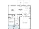 Detailed first-floor floor plan of a home including the living room and kitchen at 1488 Kate Cecil Way, York, SC 29745