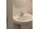 The bathroom features a bright pedestal sink with chrome hardware at 162 Autumn Falls Dr, Lake Wylie, SC 29710